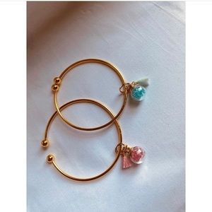 Blue and pink bracelets🌸🦋.